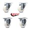 Service Caster 3 Inch Nylon Wheel Swivel Top Plate Caster Set with 2 Rigid SCC-20S314-NYS-2-R-2 - alternate 6